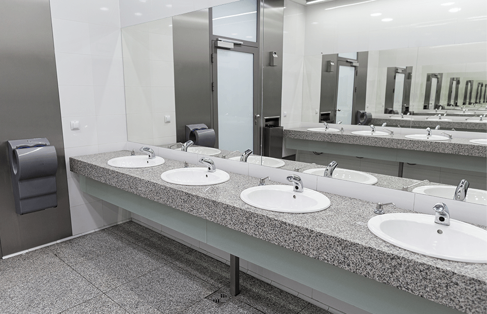 洗面所の給排水工事例